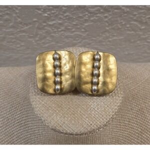Retro Marjorie Baer San Francisco Mixed Metals Clip-On Earrings